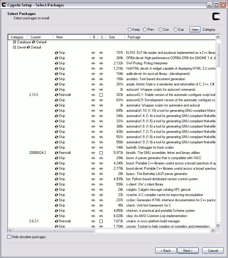 cygwin screenshot